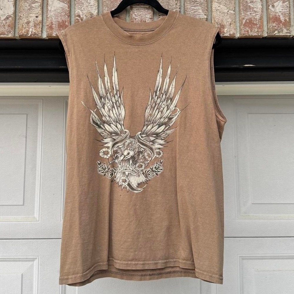 BROWN BILLABONG Y2K "EAGLE" TANK TOP